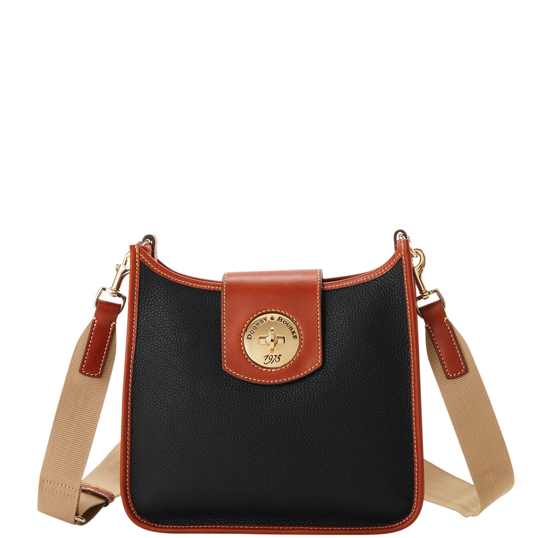 Dooney & Bourke Pebble Turnlock Messenger 28 | eBay