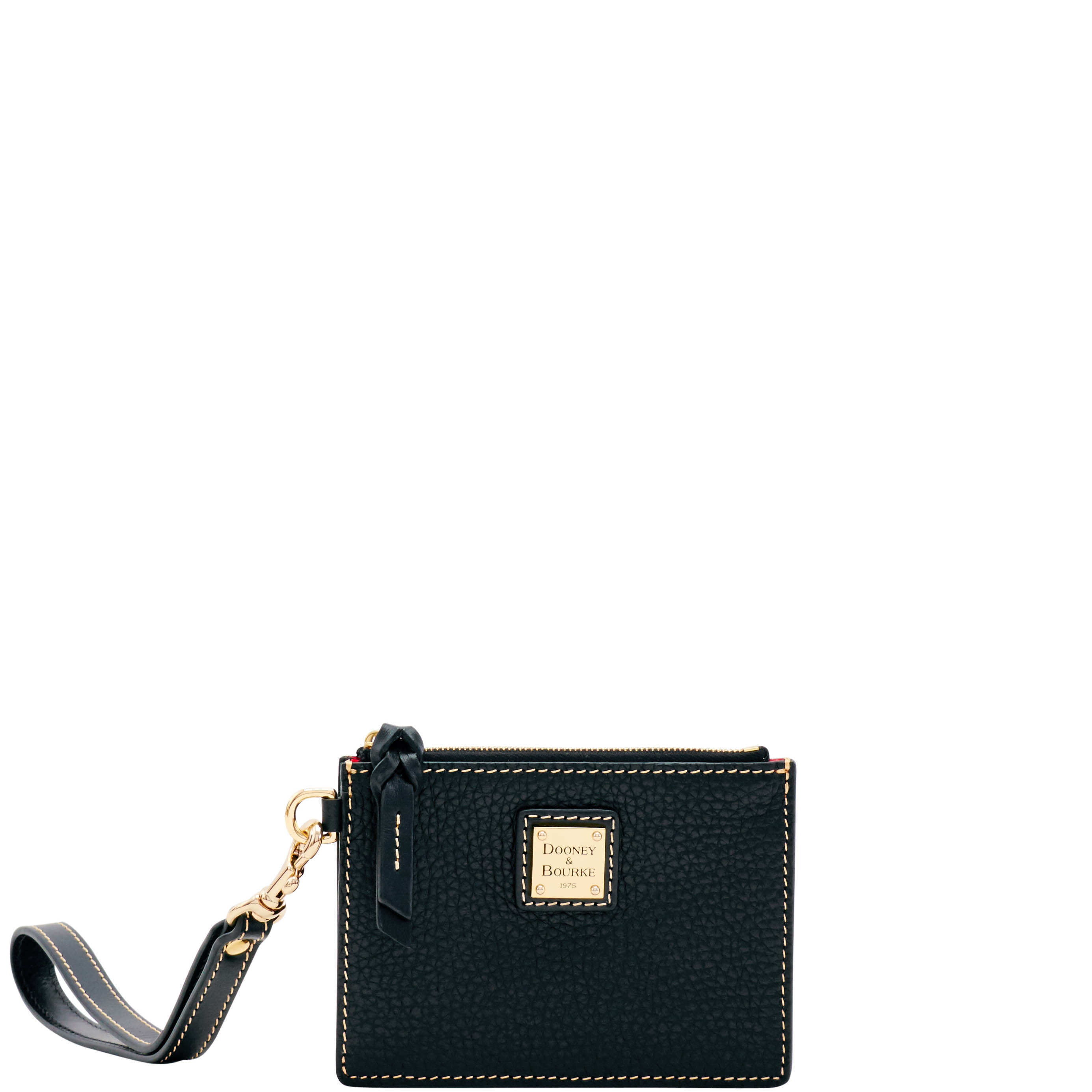 Dooney & Bourke Pebble Grain Zip Top Card Case Wristlet