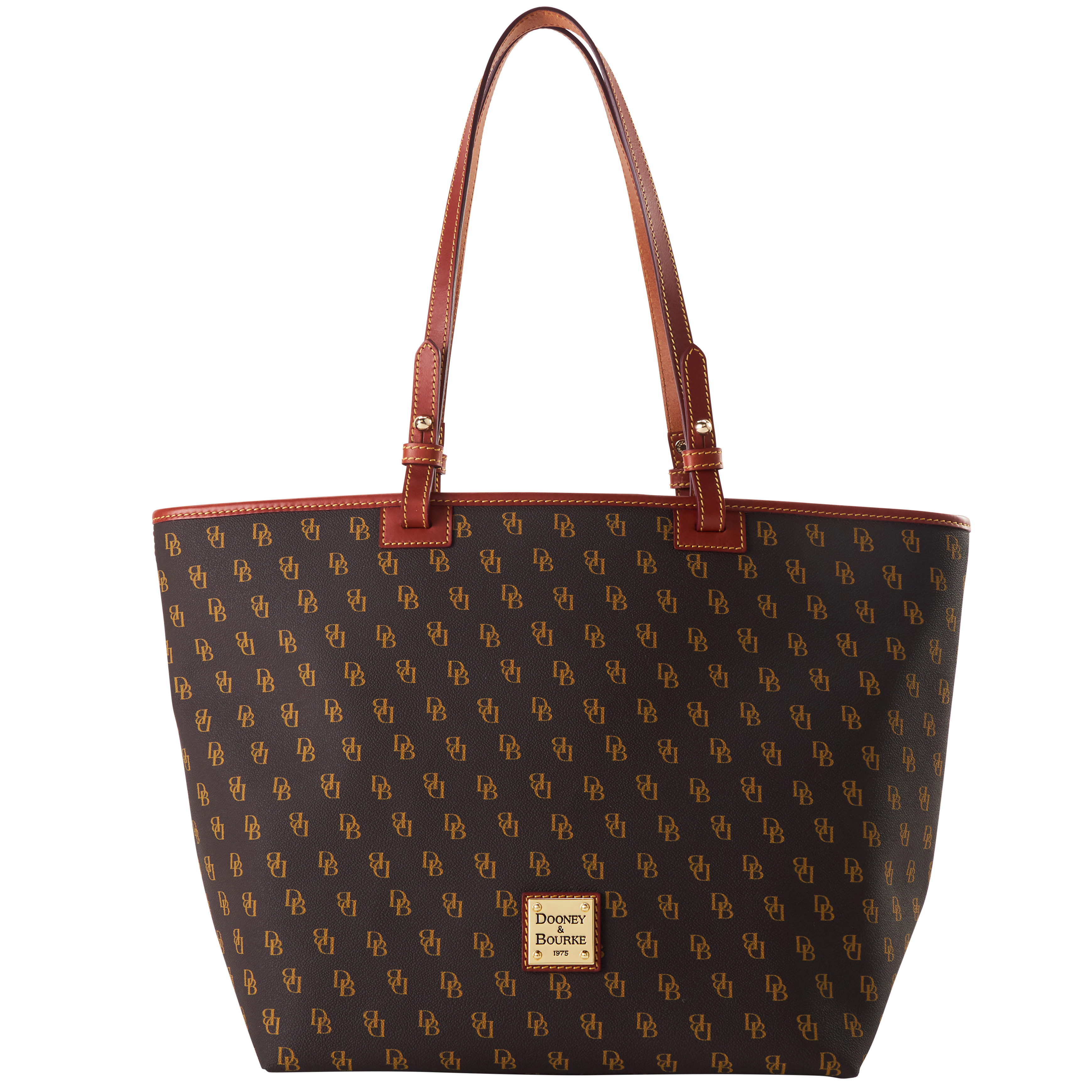 Dooney & Bourke Women's Gretta Large Suzette in Brown Tmoro, Coated Cotton