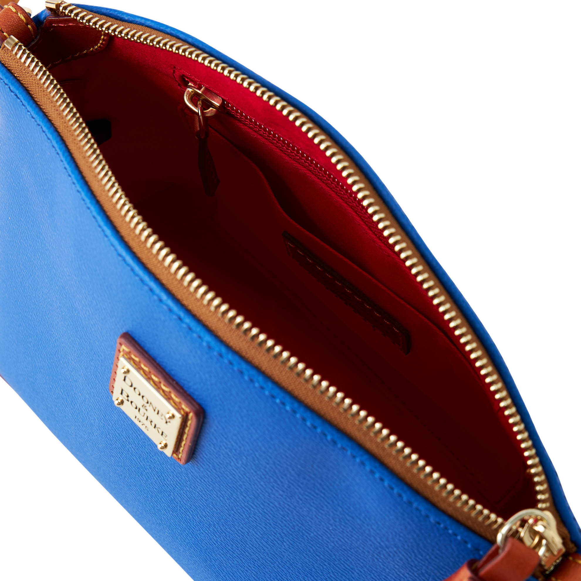 Dooney & Bourke Borsa A Tracolla Kirby Robin – Blu Francese, Pelle Conciata, Cinghia Regolabile
