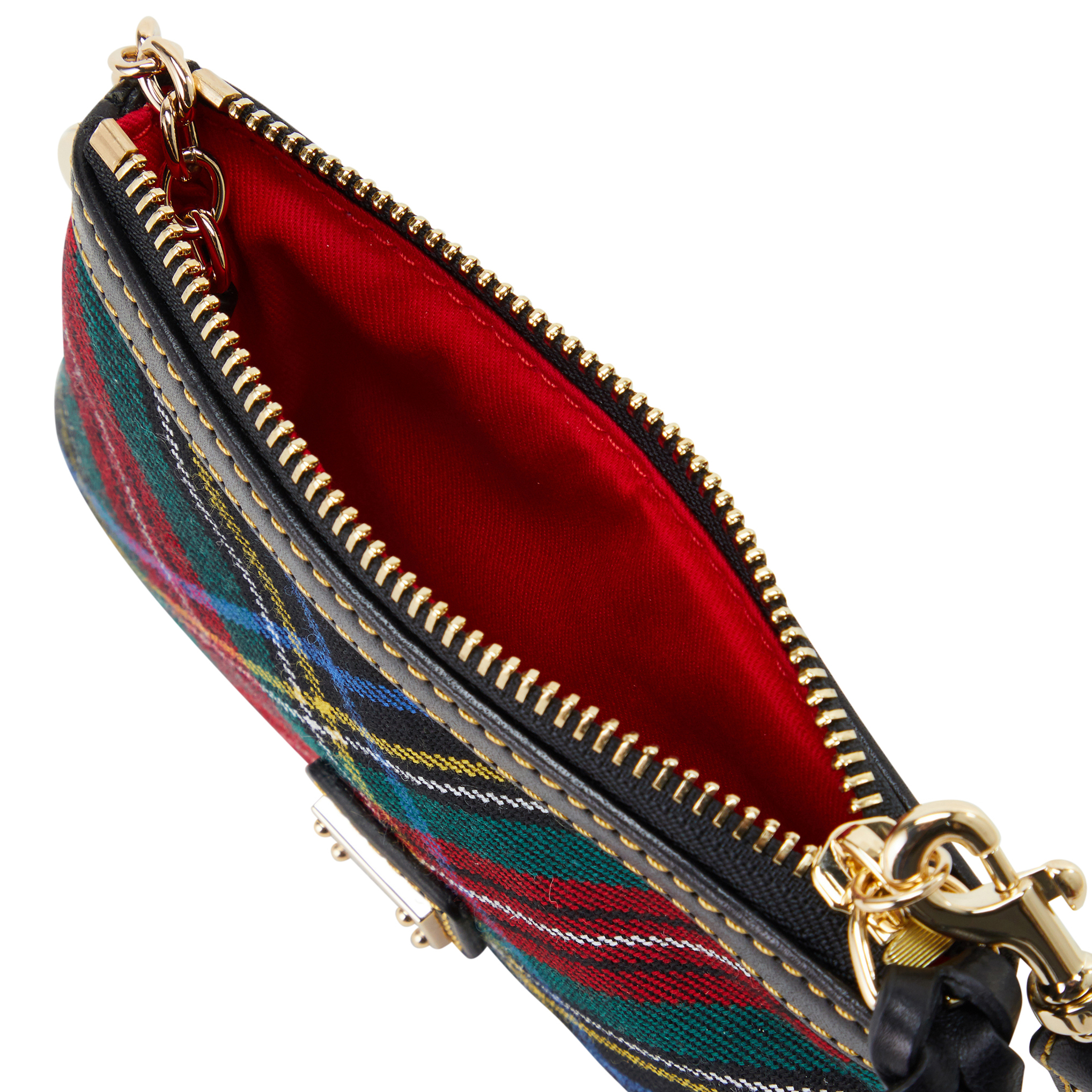 Dooney & Bourke Tartan Medium Wristlet | Black