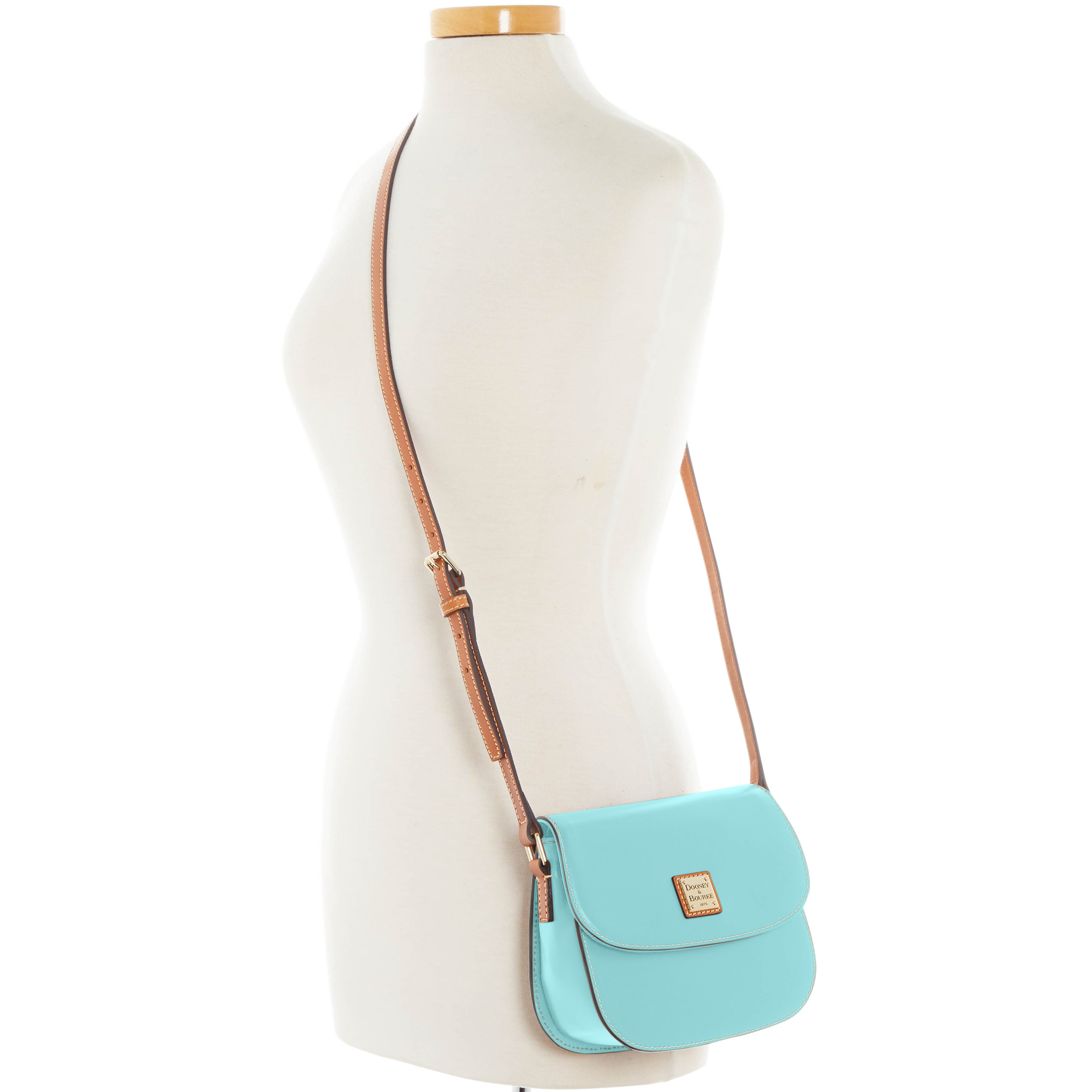 Dooney & Bourke Wexford Leather Saddle Crossbody | Jade | eBay