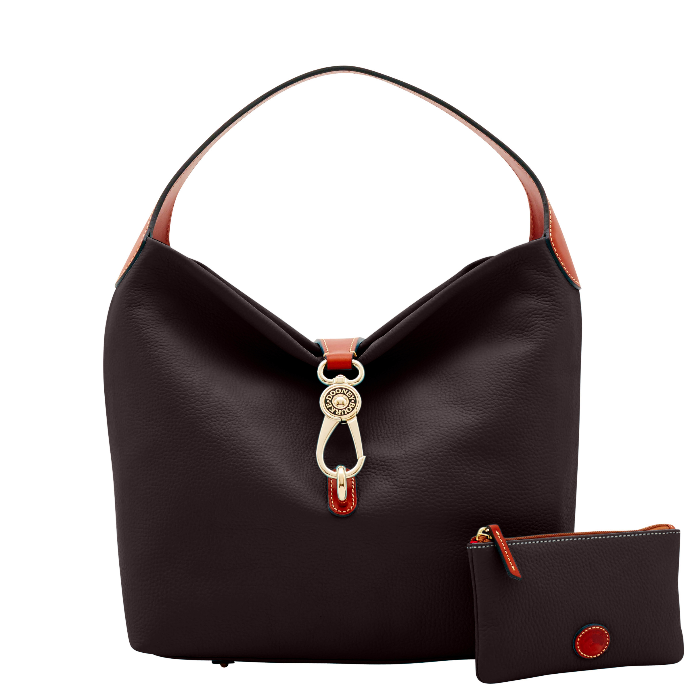 Dooney & Bourke Pebble Grain Logo Lock Shoulder Bag | eBay