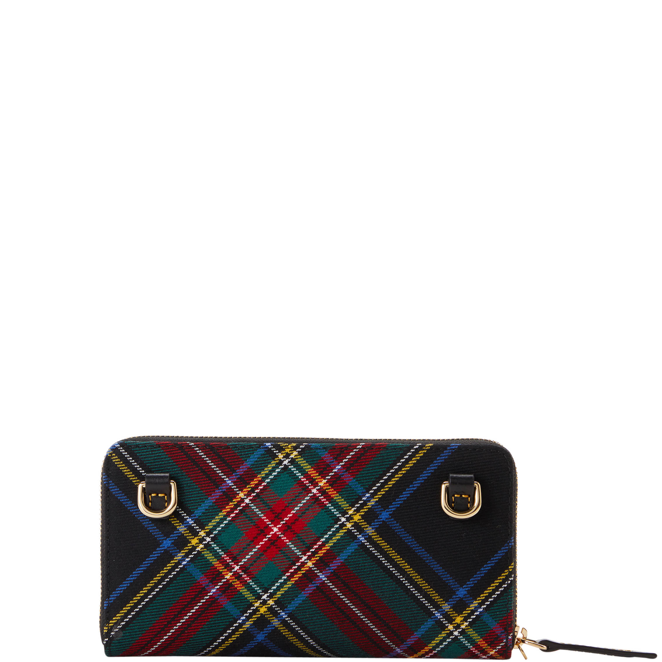 Dooney & Bourke Tartan Large Zip Around Wristlet Crossbody