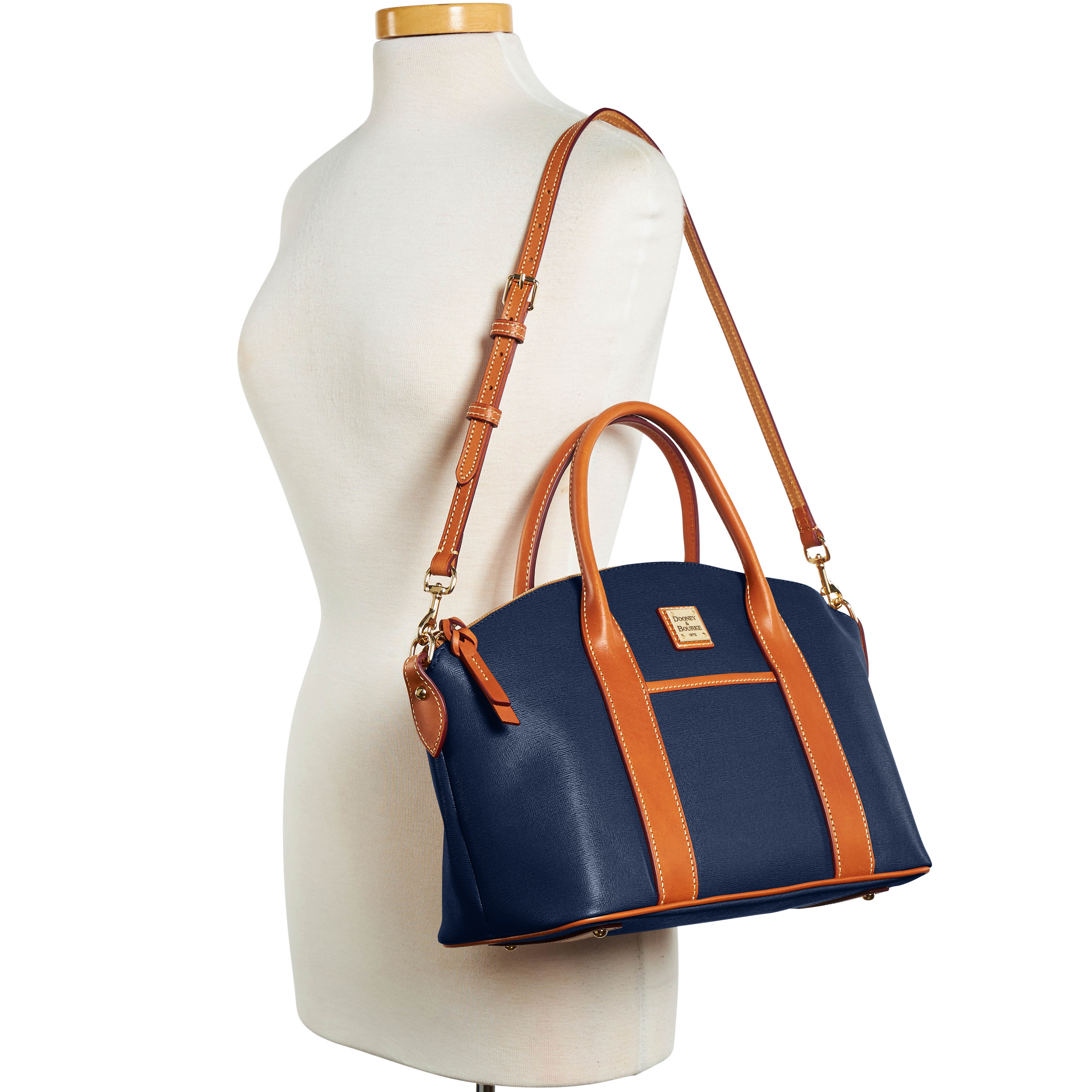 Dooney & Bourke Saffiano Madeline Satchel - Picture 18 of 32