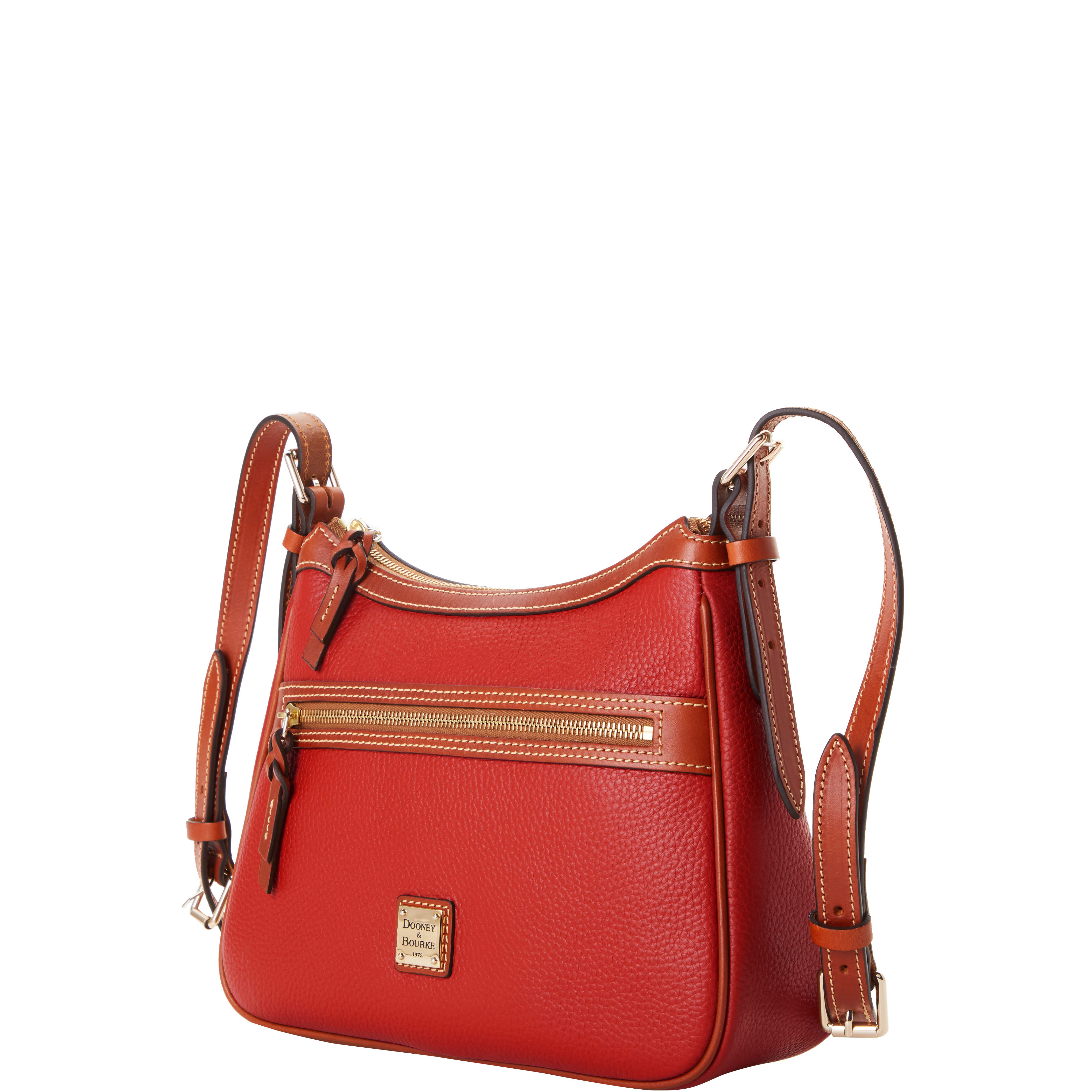 Dooney & Bourke Pebble Grain Presley Crossbody Bag – Leather, Lined – Casual, Strap Drop 27"