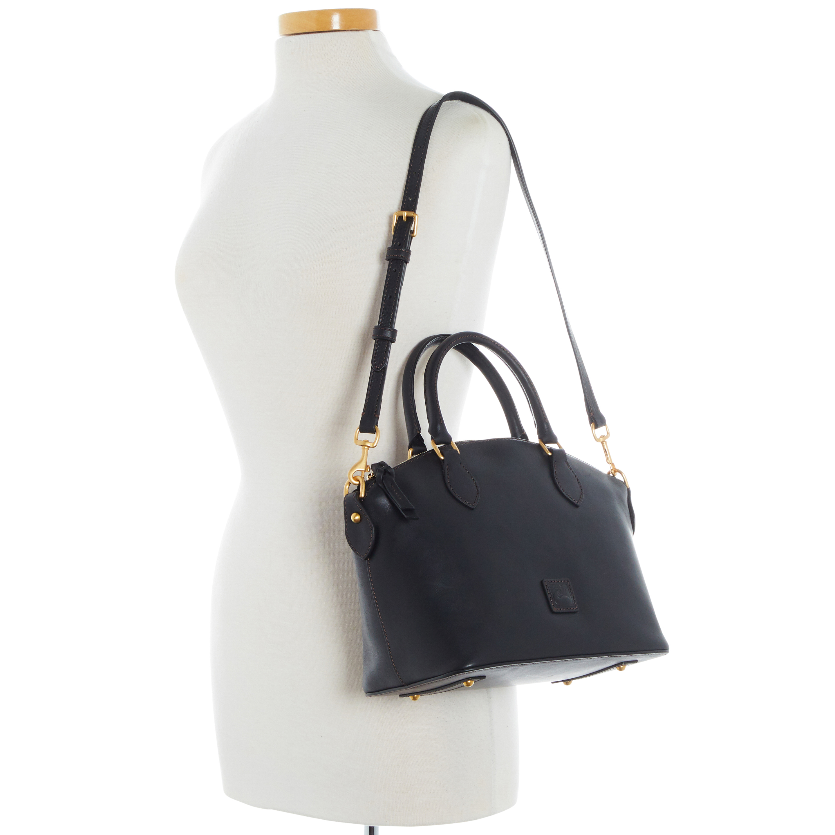 Dooney & Bourke Florentine Geena Satchel | Black Black | eBay