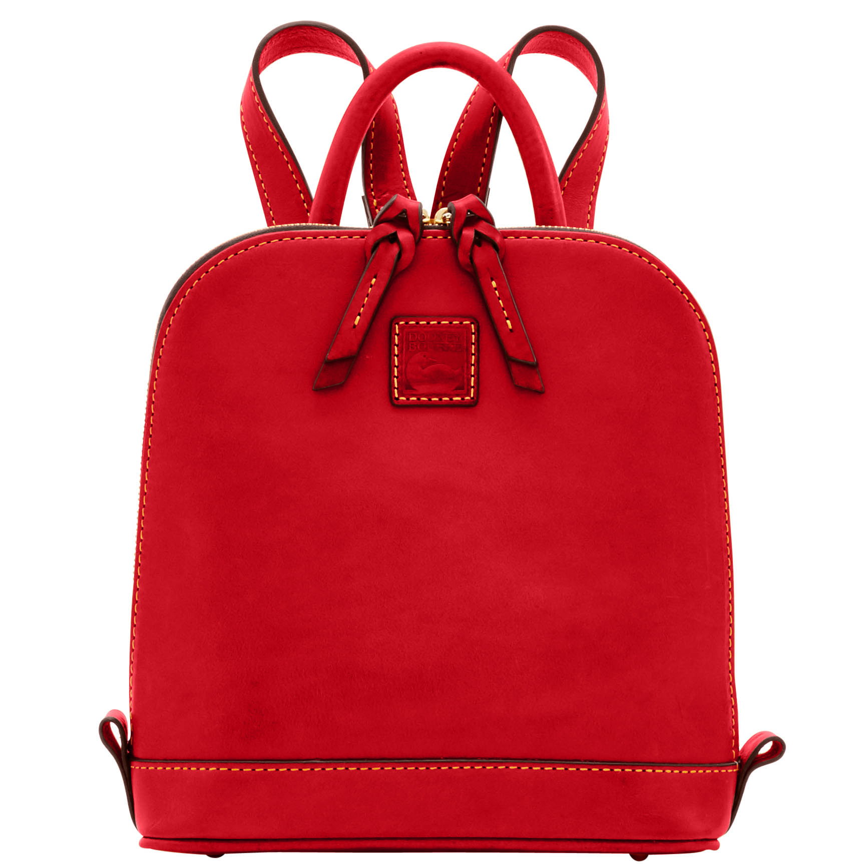 Dooney & Bourke Florentine Small Zip Pod Backpack | Red - Picture 2 of 8