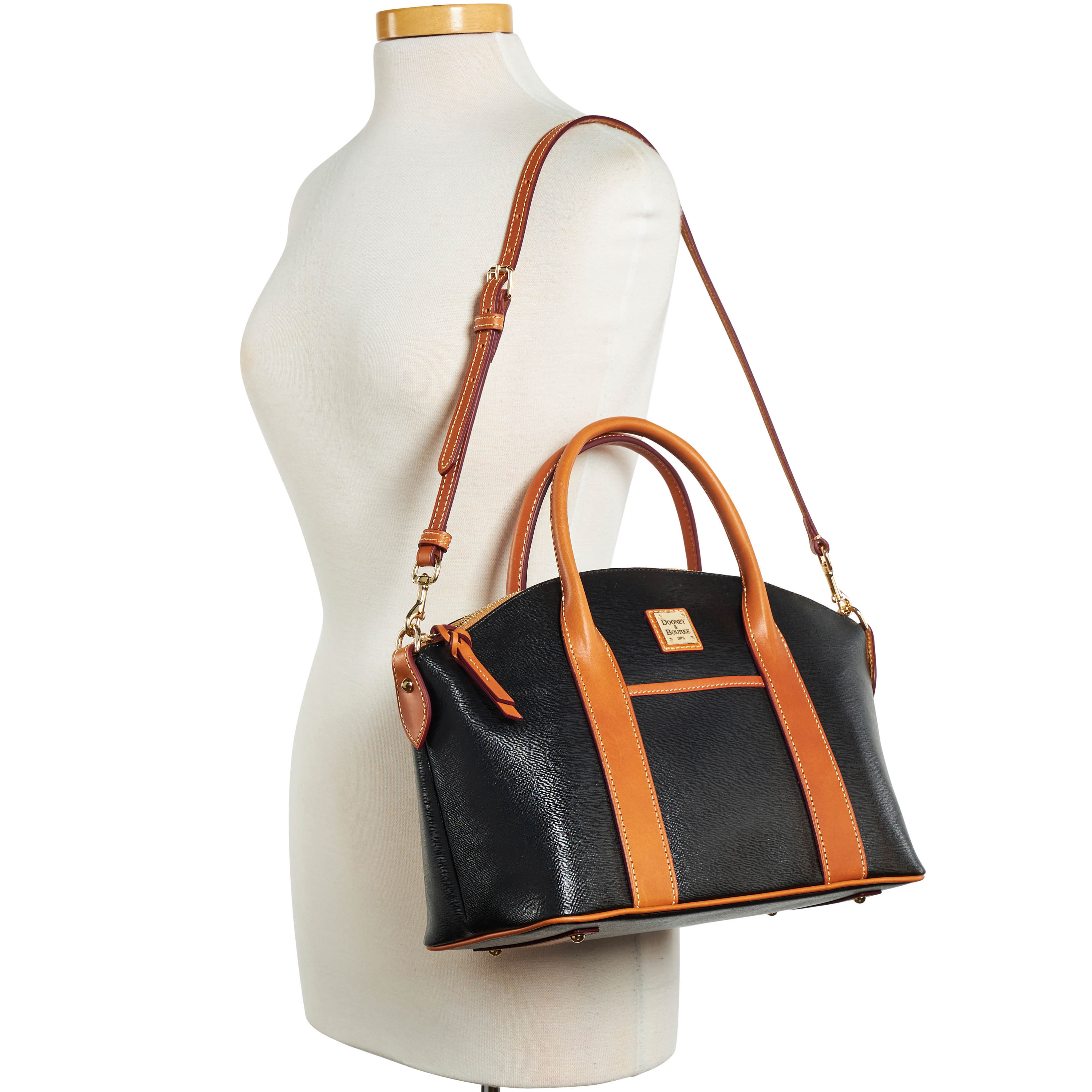 Dooney & Bourke Saffiano Madeline Satchel - Picture 12 of 32