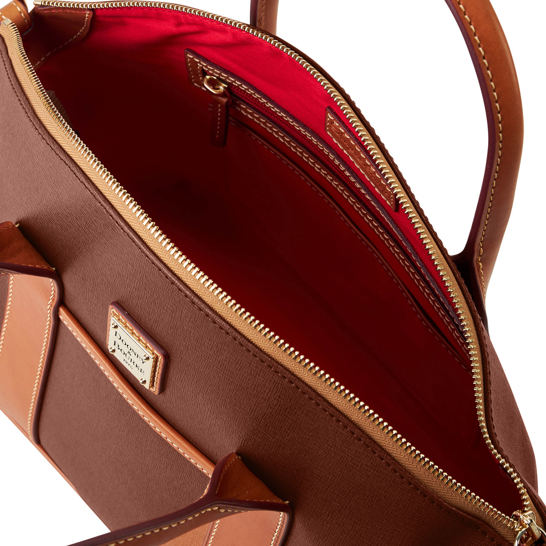 Dooney & Bourke Saffiano Madeline Satchel - Picture 4 of 32