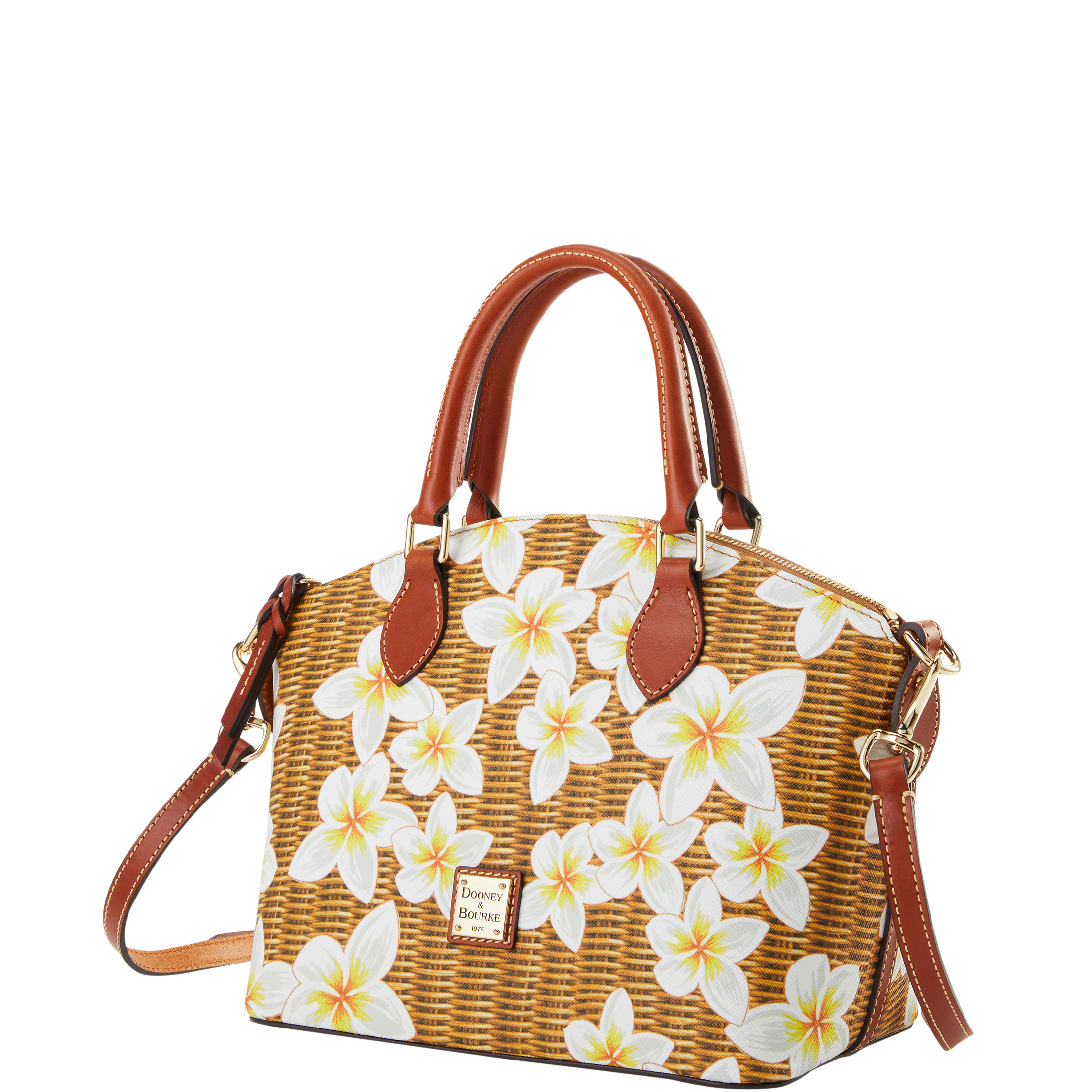 Dooney & Bourke Plumeria Geena Satchel | Sky Blue White | eBay