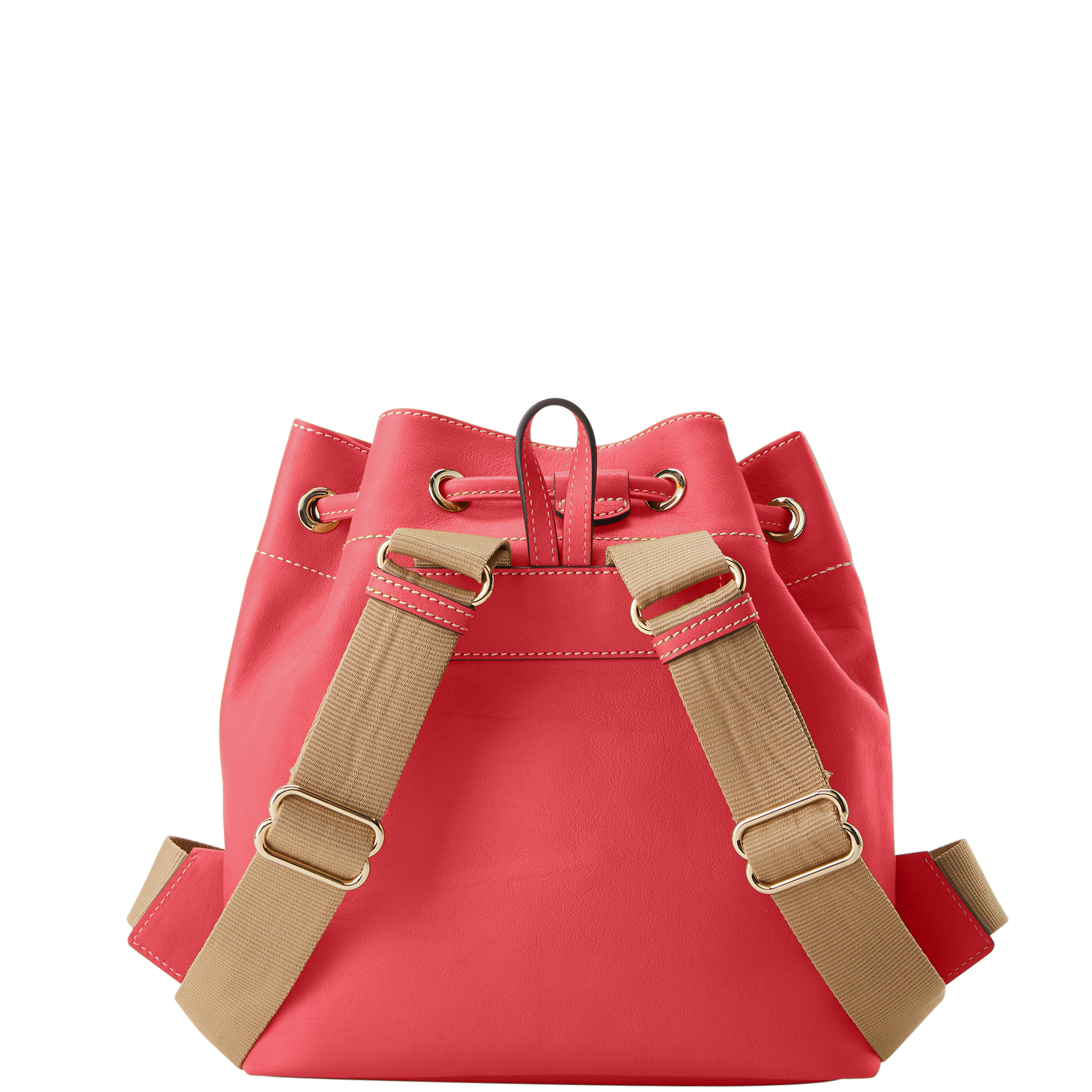Dooney & Bourke Penrose Rouge Red Leather Drawstring Backpack Dooney & Bourke Penrose Drawstring Backpack Brand New Dooney  main image 3