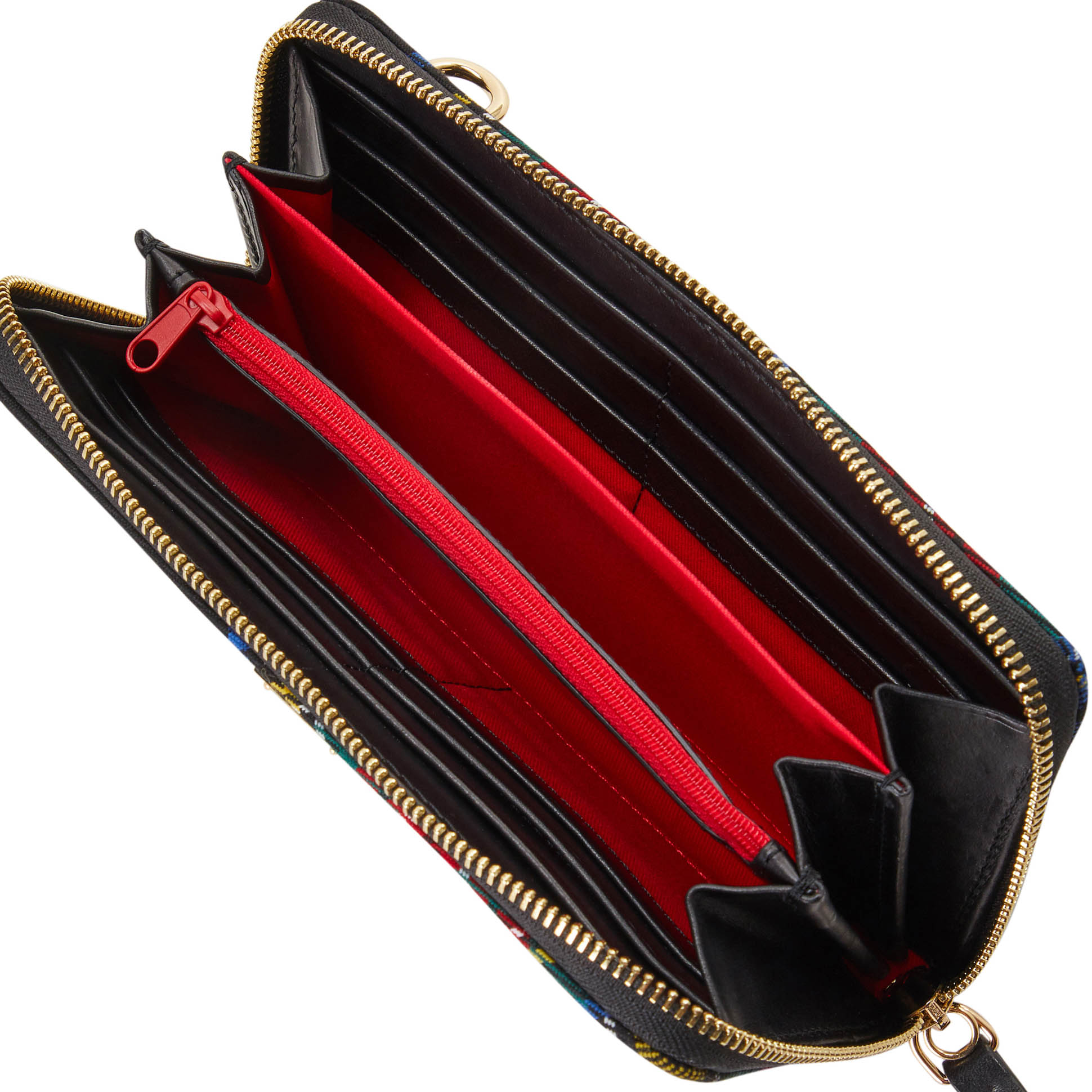 Dooney & Bourke Tartan Large Zip Around Wristlet Crossbody