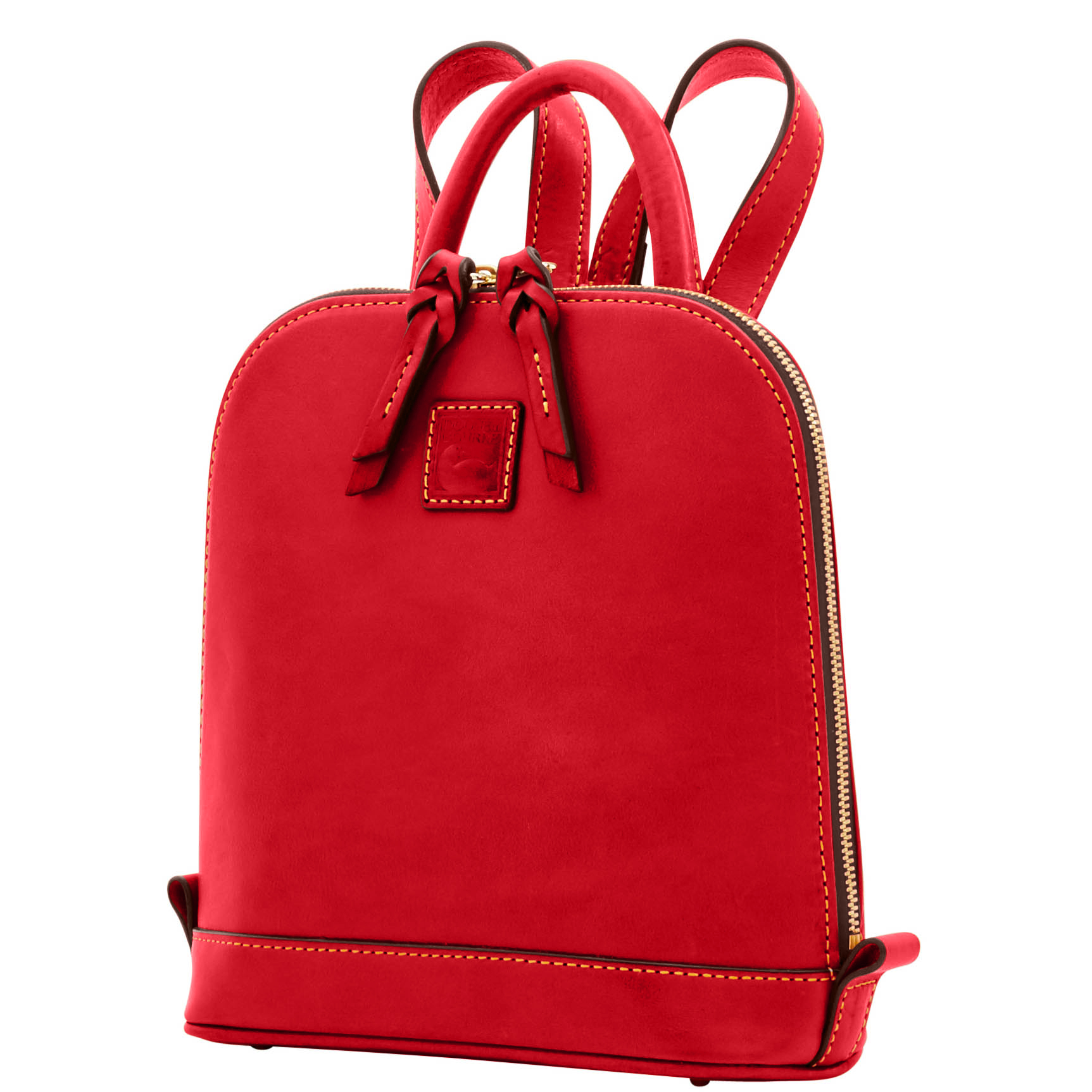 Dooney & Bourke Florentine Small Zip Pod Backpack | Red - Picture 3 of 8
