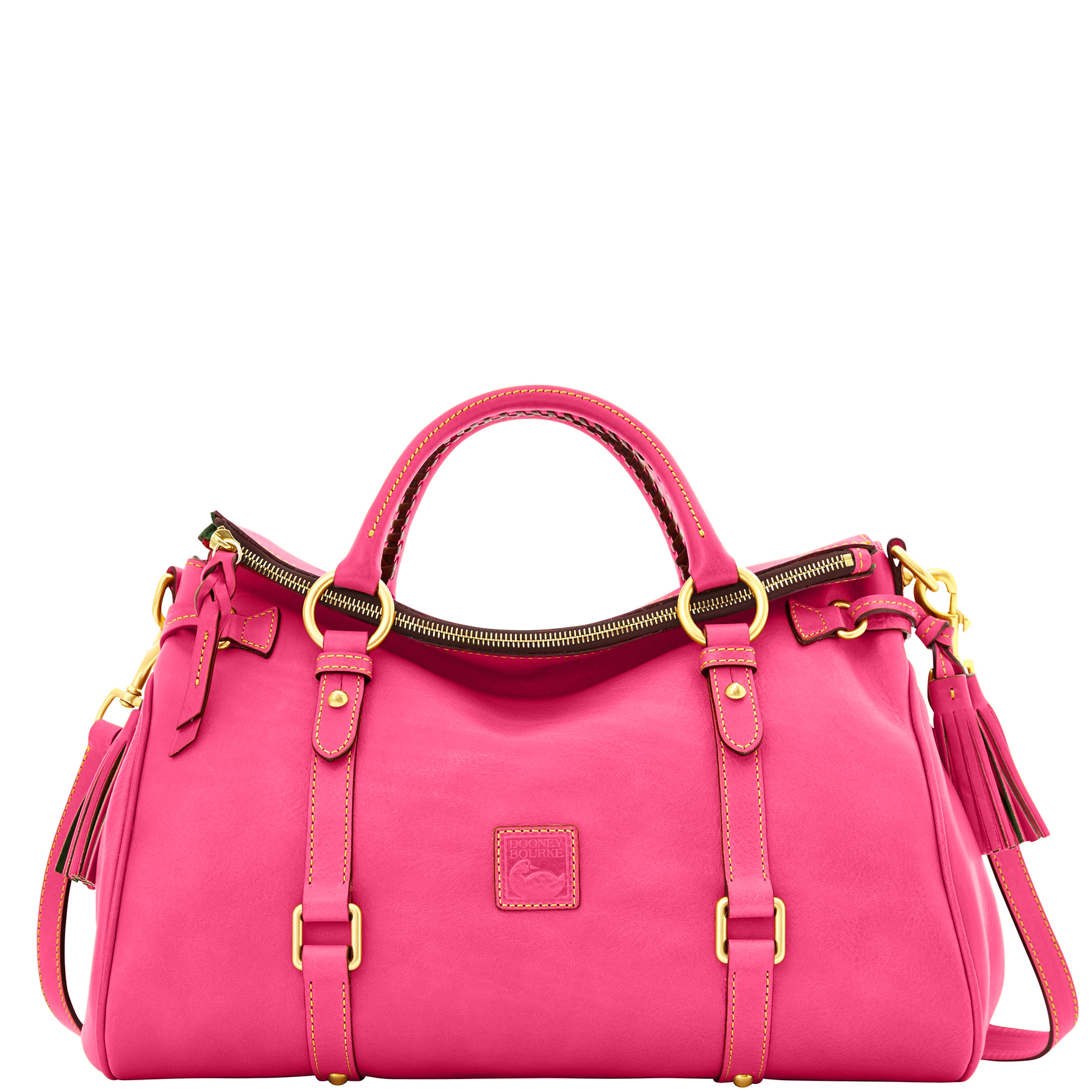 Dooney & Bourke Florentine Large Satchel | Fuchsia | eBay