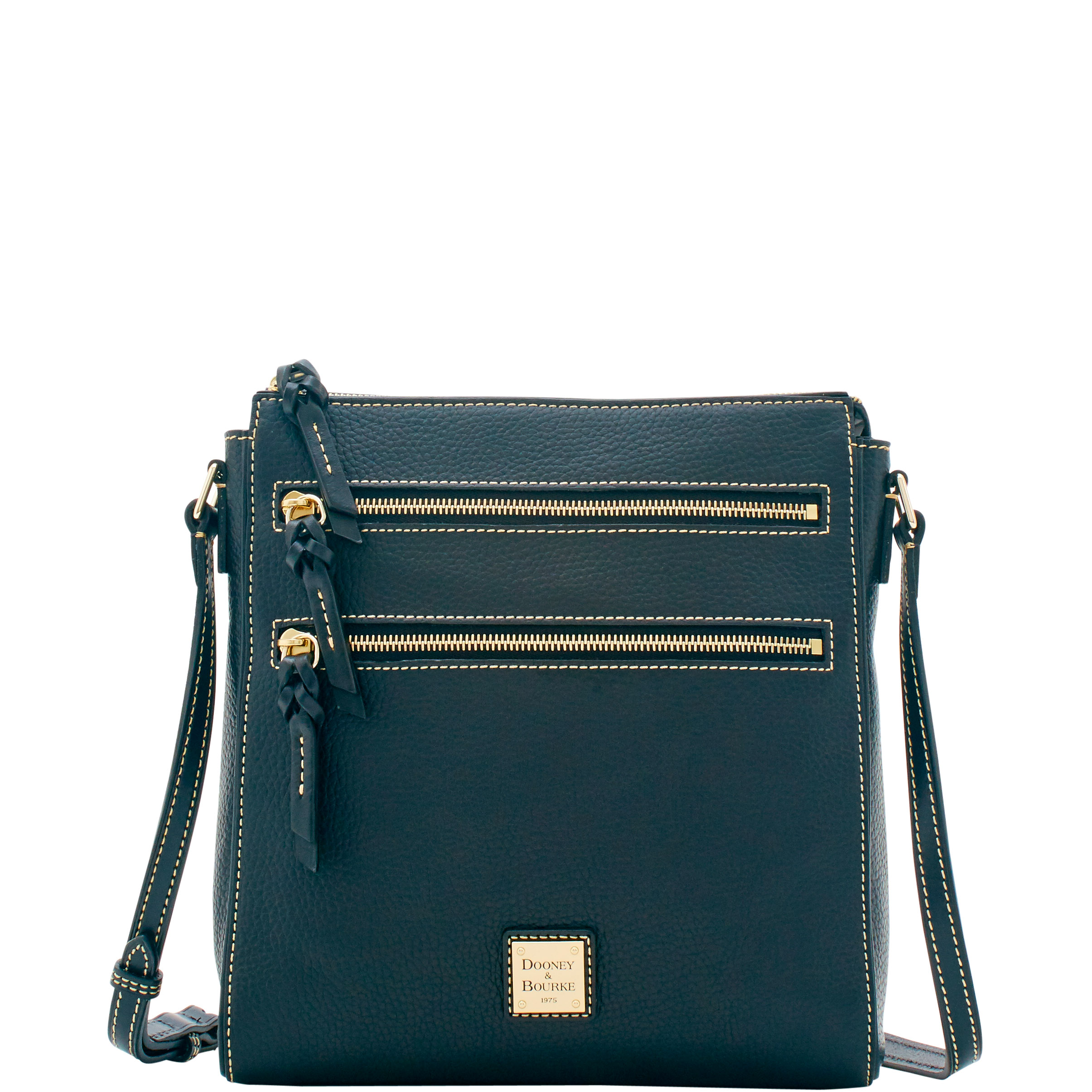 Dooney & Bourke Pebble Grain Large Peyton Triple Zip | Black Black