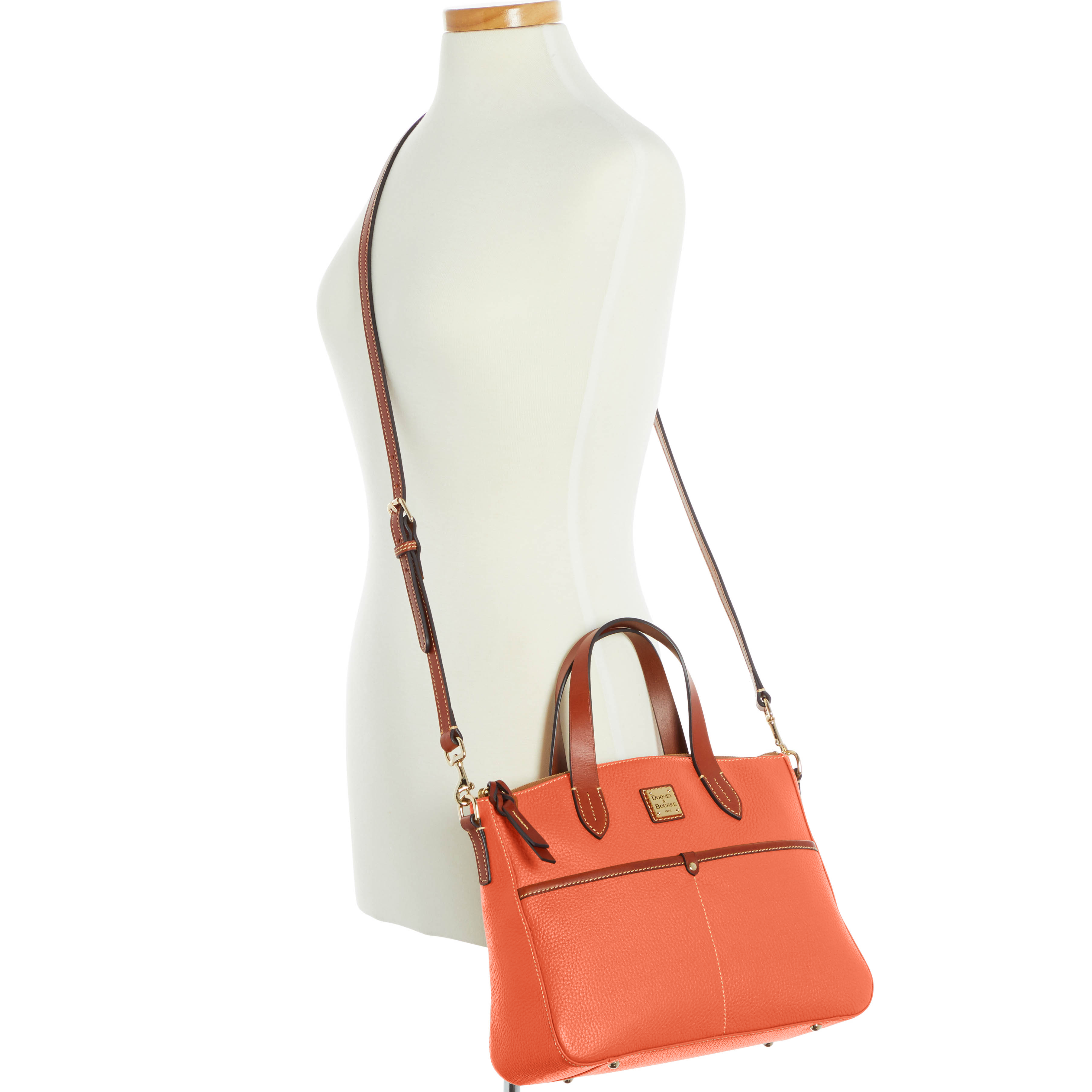 Dooney & Bourke Pebble Grain Small Daniela | Coral - Picture 5 of 25