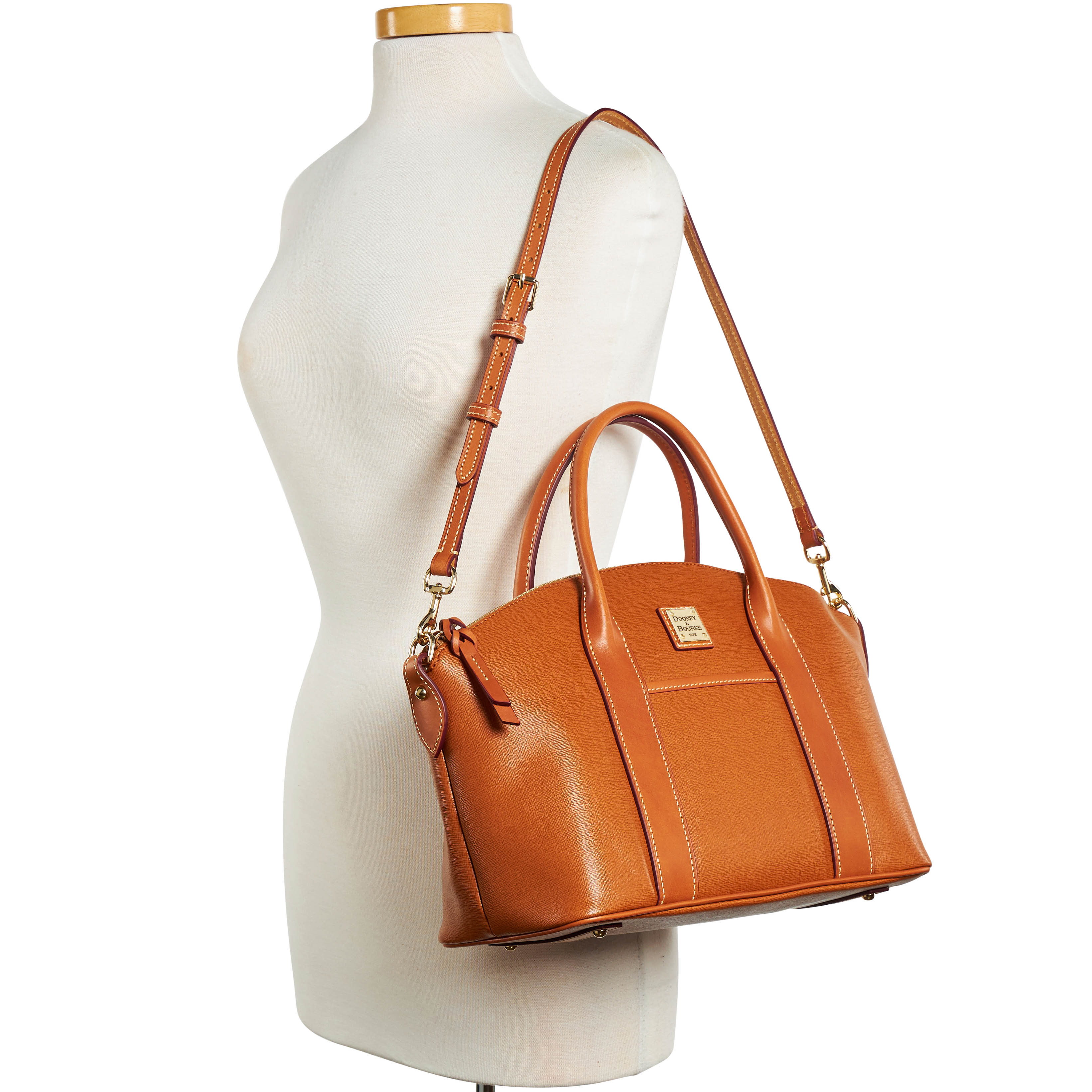 Dooney & Bourke Saffiano Madeline Satchel - Picture 25 of 32