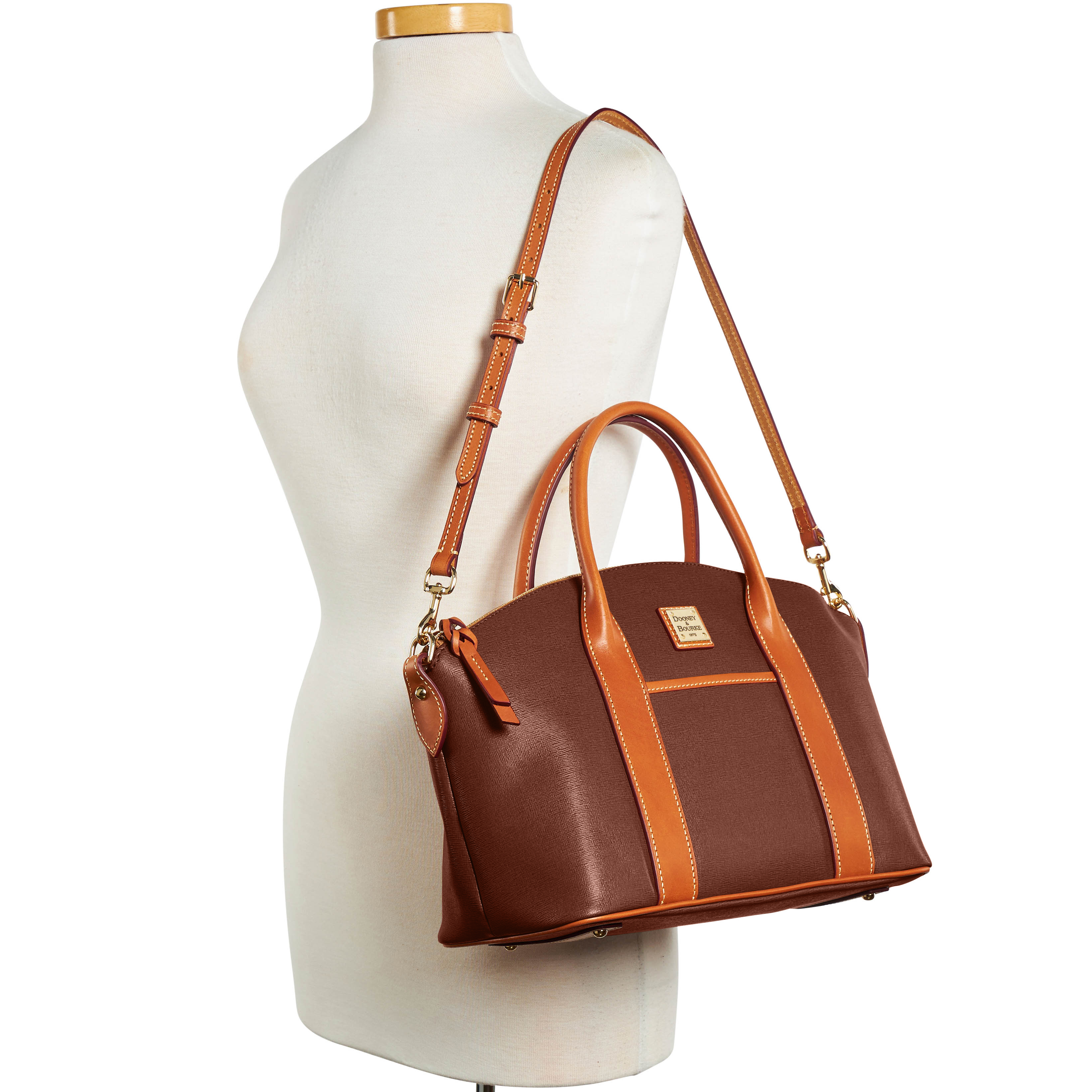 Dooney & Bourke Saffiano Madeline Satchel - Picture 6 of 32