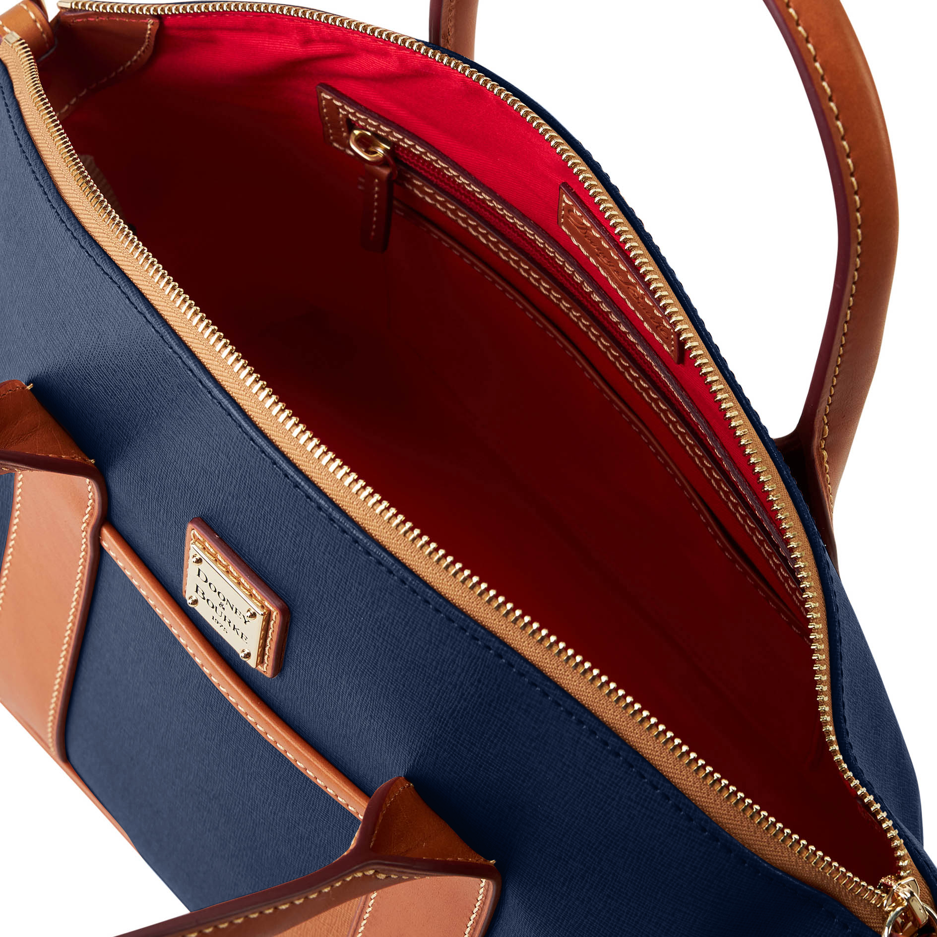 Dooney & Bourke Saffiano Madeline Satchel - Picture 16 of 32