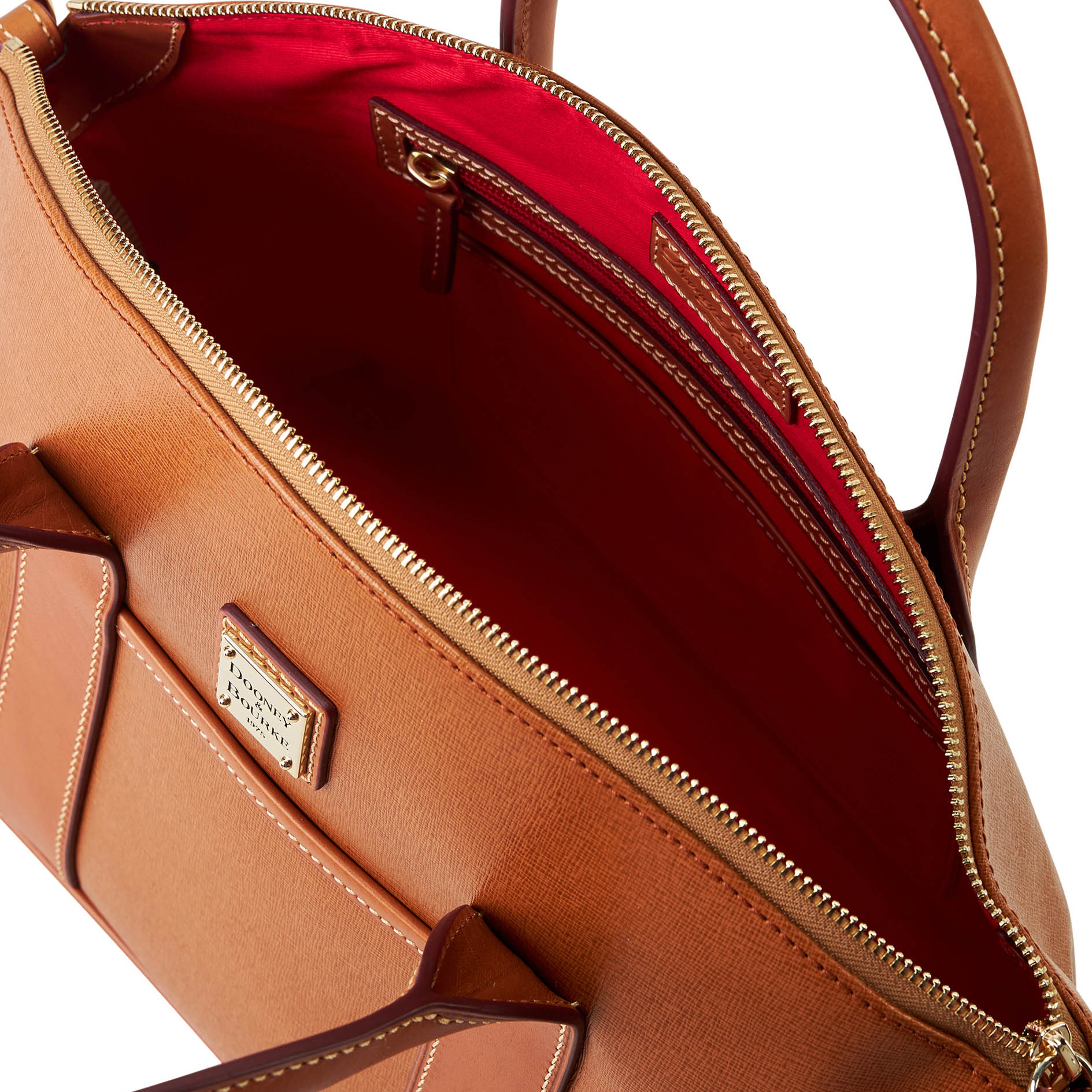 Dooney & Bourke Saffiano Madeline Satchel - Picture 23 of 32